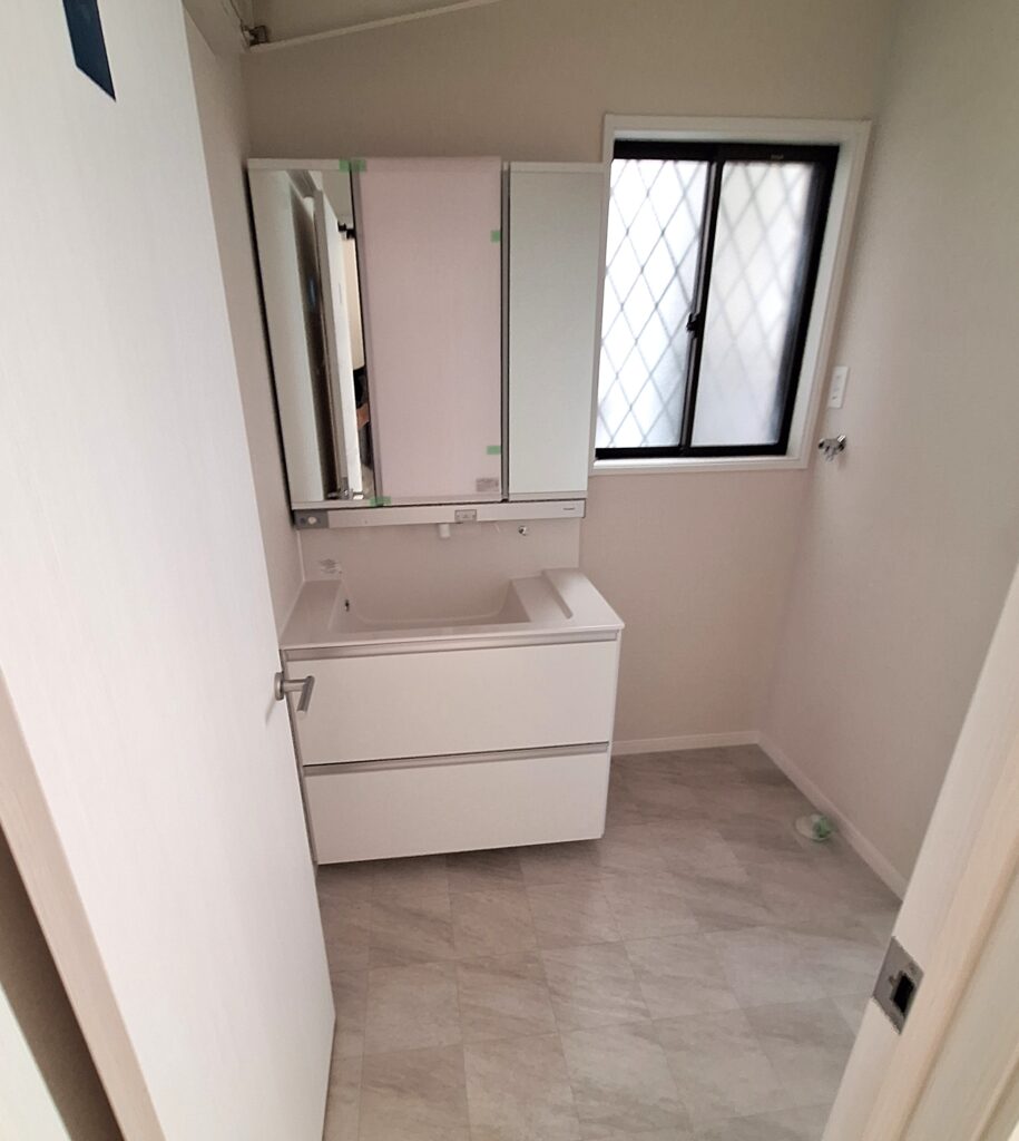 洗面所交換工事